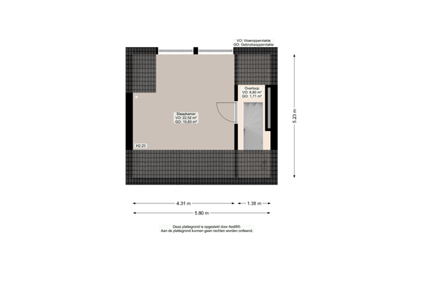 Floorplan - Siriusstraat 51, 9742 KV Groningen